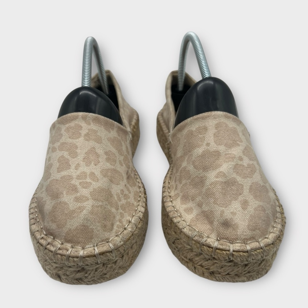 Splendid Women's Laney Slip On Shoe Size 9.5 Platform‎ Espadrille Tan Leopard - Picture 2 of 6